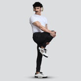 Men's Joggers Workout Athletic Pants for Gym - Black